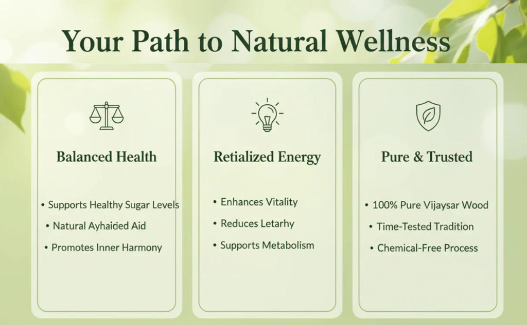 🌿 विजयसार सुगर ब्यालेन्स काठको गिलास (१००% प्राकृतिक)  मूल्य: रु. १,१९९