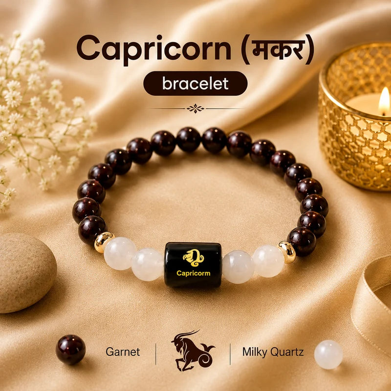 ♈ Zodiac Sign Bracelet – All 12 Signs ✨ Energized Gemstone Bracelet | Authentic & Lab Certified