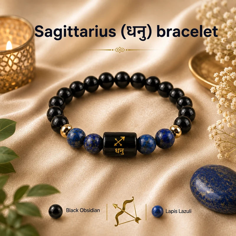 ♈ Zodiac Sign Bracelet – All 12 Signs ✨ Energized Gemstone Bracelet | Authentic & Lab Certified