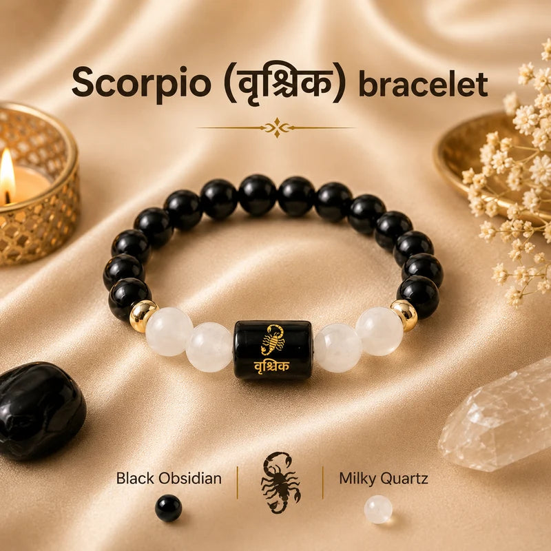 ♈ Zodiac Sign Bracelet – All 12 Signs ✨ Energized Gemstone Bracelet | Authentic & Lab Certified