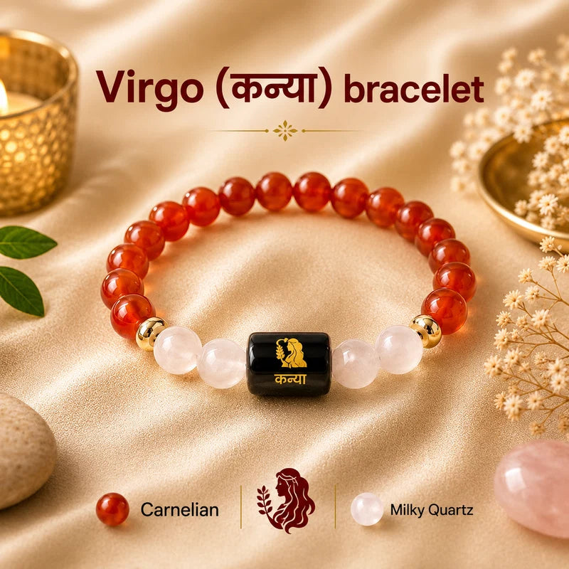 ♈ Zodiac Sign Bracelet – All 12 Signs ✨ Energized Gemstone Bracelet | Authentic & Lab Certified