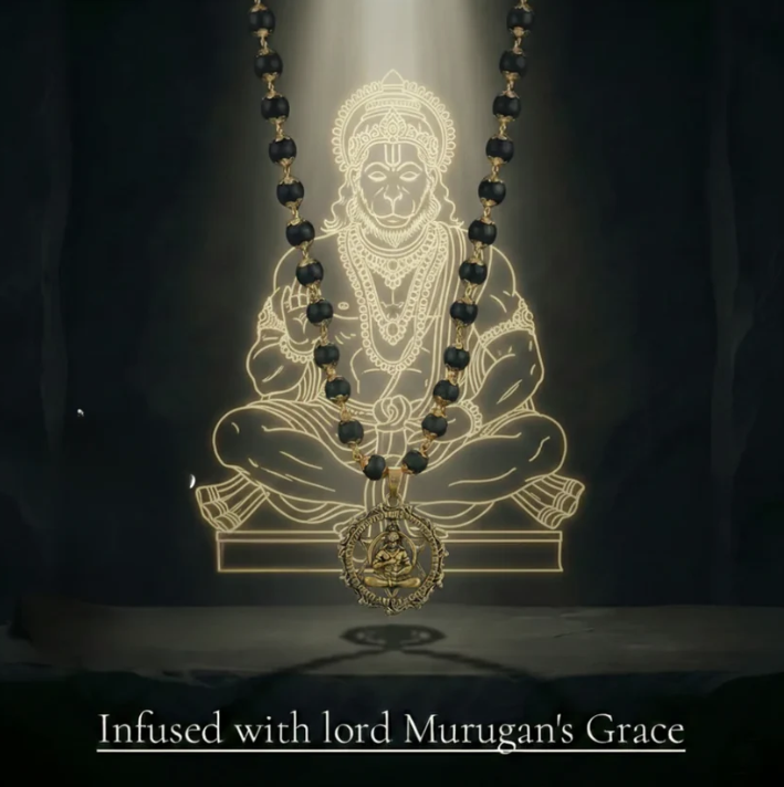 Hanumanji Pendent Karungali Mala