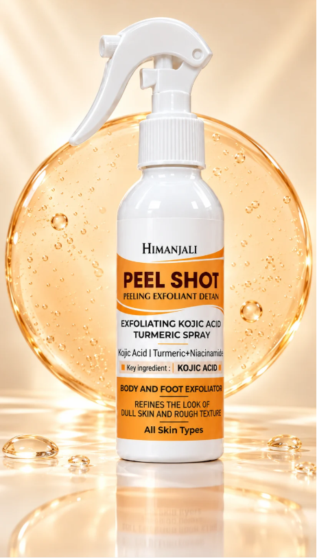 Himanjali Peel Shot – Kojic Acid & Turmeric Body Exfoliating Spray